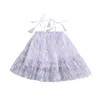 Robes de fille Mababy 3M-3Y enfant en bas âge bébé robe en Tulle fleuri a-ligne pour les filles vêtements d'été