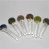 Glycerin Freezable Coil Pipe glass pipe accessories multicolor hand made pipes for smoking glass ash catcher