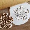 Baking Moulds Cartoon Christmas Cookie Embosser Cutter Xmas Tree Snowflake Gingerbread Man Elk Angel Shaped Fondant Cake Stamp Party