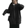 Women's Jackets 7 Color Women Hooded Sweater Adults Solid Long Sleeve Cardigan With Drawstring Pocket