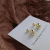 Dangle Earrings Chandelier Metal Ball Drop for Womans اثنان يرتدون ملابس مستديرة للأزياء المجوهرات الكورية القوطية القوطية