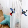 Curtain Curtins In The Living Room Cartoon Airplane Embroidered For Kids Children Boys Nursery Blackout Window Treatment Panel