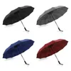 Umbrellas Folding Automatic Umbrella Strong Wind Resistant Women Men Rain 12Ribs Large Big Business Portable Long Handle Parasol