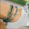 Braccialetti con ciondoli Colorf Filo di cera Bracciale regolabile in tessuto boemo Braccialetto di amicizia per donna Uomo Gioielli Regalo di compleanno Q531Fz Dr Dhh1W