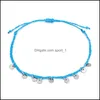 Braccialetti con ciondoli Colorf Filo di cera Bracciale regolabile in tessuto boemo Braccialetto di amicizia per donna Uomo Gioielli Regalo di compleanno Q531Fz Dr Dhh1W