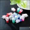 Charmes 10pcs / coloriage de couleur transparente tasse charme diy fruits acryliques Collier pendentif pour femmes enfants beaux bijoux 6 8xy dhgi1