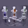 2pcs Br￻leur en verre Bong Bong Pi￨ces d'eau Horbandal Recycler Recycleur DAB GRANS Bongs pour herbe s￨che avec tuyaux et tuyaux de br￻leur d'huile m￢le de 10 mm