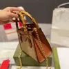 Diana sacola de lona crossbody sacos alça de bambu totes bolsas clássico carta cristal decoração destacável ombro ajustável stra2795