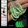 13 Sizes 12#-30# Luminous Maruseigo Hook With Line High Carbon Steel Barbed Hooks Asian Carp Fishing Gear 1 Package / Set FH-1