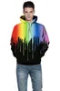 Men's Hoodies 3d Painted Sweatshirts Harajuku Hand-painted Autumn And Winter 2023 Tops All-match Plus Size