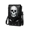 Borsa da sera 2022 New Women's Single Shoulder Messenger Outdoor Skull Locomotiva Cellulare 0805