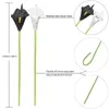 Fiori decorativi 20 pezzi Calla Lily Bouquet da sposa da sposa PU Disposizione artificiale per decorazioni per feste in ufficio a casa (bianco e nero) Promozione