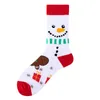 Meias masculinas 1 par Happy Mass Christmas Sock Womem Cartoon penteado algodão harajuku engraçado presente de Natal Sokken Winter meias calcetines