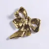 Brooches High-Grade Rhinestone Bow For Women Metal Large Bowknot Lapel Pin Vintage Fashion Jewelry Clothing Accessories