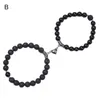 Bangle eenvoudige 2 stks stijlvolle matte stenen anti-fade armbanden sieraden unisex armbanden kralen voor dagelijkse wearbangle kent22