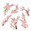 Notions Flower Iron on Patches Plum Blossom Embroidered Patch Floral Sew on Appliques for Clothes DIY Sewing Accessories