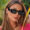 نظارة شمسية Vwktuun 2023 Retro Women Designer Designer Rectangle Colorful Sun Glasses Shades Small Frame Ladies Eyewear