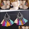 dangle chandelier drop areing for women girls simple eardrop bohemian tassel earringsファッションジュエリーバースデーギフト