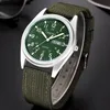 Armbandsur 2023 Relojes Hombre Force Watch Män fluorescerande Army Green Nylon Strap Quartz Military Sport Wristwatch Man Clock Heren Horloge