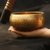 Miski 8 cm ręcznie robiona Budda Sound Bowl Yoga Meditation Mediting Intonging Brass Chime Handicraft Muzykoterapia Tybetańska śpiew