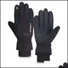 Five Fingers Gloves Winter Waterproof Mens Windproof Sports Fishing Touchsn Driving Motorcycle Ski Nonslip Warm Cycling Women Drop D Otnf4