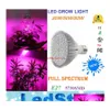 Grow Lights 30W 50W 80W E27 Par20 Par30 Par38 Fl Spettro Lampada per piante a luce led Bb Ir Uv 5730 Sistema di coltivazione idroponica per coltivazione di fiori Drop Ots5L