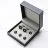 Jewelry Pouches Display Case Tuxedo Cufflinks And Studs Set Box Men's Cuff Button Storage Small Gift Boxes