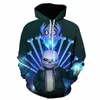 Herrtröjor Undertale 3D tryckta pojkar flickor barn mode casual pullover män kvinnor coola street slitage tröja toppar