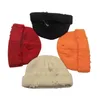 Beanies Beanie/Skull Caps 2023 Harajuku Knitted Hat Women Winter暖かい厚いゴロメンヒップホップピンリングホールスカルキャップショートユニセックスベーシックキャップ