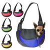 Dog Car Seat Covers Pet Carrier Breathable Backpack Outdoor Travel Slings Pouch Mesh Oxford Single Shoulder Bag Handbag