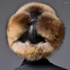 Kogelcaps haar lei feng hoed hight-end luxe vacht winter midden natuurlijke wasbeer Russisch real