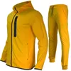 tunna m￤n kvinnor sportkl￤der tekniska fleece byxor jogger tracksuit casual l￶st tryck skalle dragkammare tr￶jor m￤n kvinnor joggar kamouflage en blixtl￥s r53n#