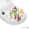 Schuhteile Zubehör Moqis100Pdd Cartoon Charakter PVC Charms Schnallen Schuhe Clog Jibz Fit für Armband Croc Buttons Dekorationen Dh5W7