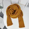 Scarves European Style Winter Women Long Scarf With Sleeves Wool Knitted For Thick Warm Casual Shawl High Quality SweaterScarves Shel22