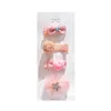 Accessori per capelli 3/4pcs Fashion Kids Cute Color Hairclip Girl Forcina multicolore per baby clip