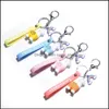 Keychains lanyards schattige cartoon hars alpaca regenboog mticolor sleutelhang mobiele telefoon tas creatief hangend paar sleutelhanger cadeau druppel ot9pl