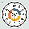 Relógios de parede Design moderno corra para trás Relógio silencioso Relógio anti -horário reverso Anti de 12 polegadas com iluminação LED