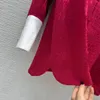 Frauen Blusen Shirts Designer Marke Gleichen Stil 2023 Neue Frühling Sommer Revers Hals Lange Ärmel Mode Luxus Tops QLWW