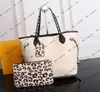 Designer Handbags High Quality Luxury Womens bag monog Steamer classics Handbags Women Luxurys shopping Bags 40995 2 pcs/set M45686 Leopard louiseitys viutonity