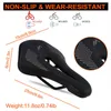 WEST BIKING Bicycle Saddle Seat Road Mountain Bike Cushion For Men Soft PU Leather MTB Comfortable Cycling Saddles Multicolor 0130