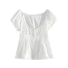 Damska koszulka puwd szczupłe dziewczyny słodkie tshirty letnia moda stylowa miękka bawełniana krótkie koszulki vintage kobiety urocze topy Chic 230130