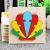 18 Style Baby 3D Buzzles Jigsaw Wooden Toys for Children Cartoon Animal Traffic Bashles Intelligence Kids Toy Educational Training TT0130