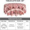 Table Cloth Ethnic Style Tribal Bohemian Pattern Tablecloths Washable Trendy Round Cover For Kitchen Dinning Parties Tabletop Decor