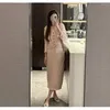 Work Dresses 2023 Year Designer Tassel Women's Suits Outfits V Neck Single-Breasted Short Coat Tops High Waist Long Skirt 2 Piece Sets