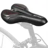 s WEST BIKING MTB Mountain Road Bike Seat PU Leather Gel Filled Cycling Cushion Comfortable Shockproof Bicycle Saddle 0130