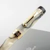 Fountain Pens Jinhao Centennial Tofu 18KGP Golden Plated M nib 07mm Akryl Ink 230130