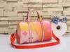 L Fashion Never luxury men women Totes travel duffle bags designer Spring IN THE CITY Sunrise Pastel luggage handbags 2pcs set Crossbody Handbag Shoulder bag Luggage