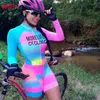 Sets met lange mouwen shirt triatlon overalls voor dames Jersey Road Bike Uniform Cycling Sports Suit Summer Jumpsuit Z230130