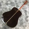 41 "Whole abalone shell Mosaic Black finger D45 series acoustic acoustic guitar