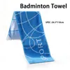 Towel 2pcs Badminton Man Woman Pure Cotton Yarn Dyed Sports Thickened Lengthened Soft And Absorbent Blue Red Party Favors GiftTowel